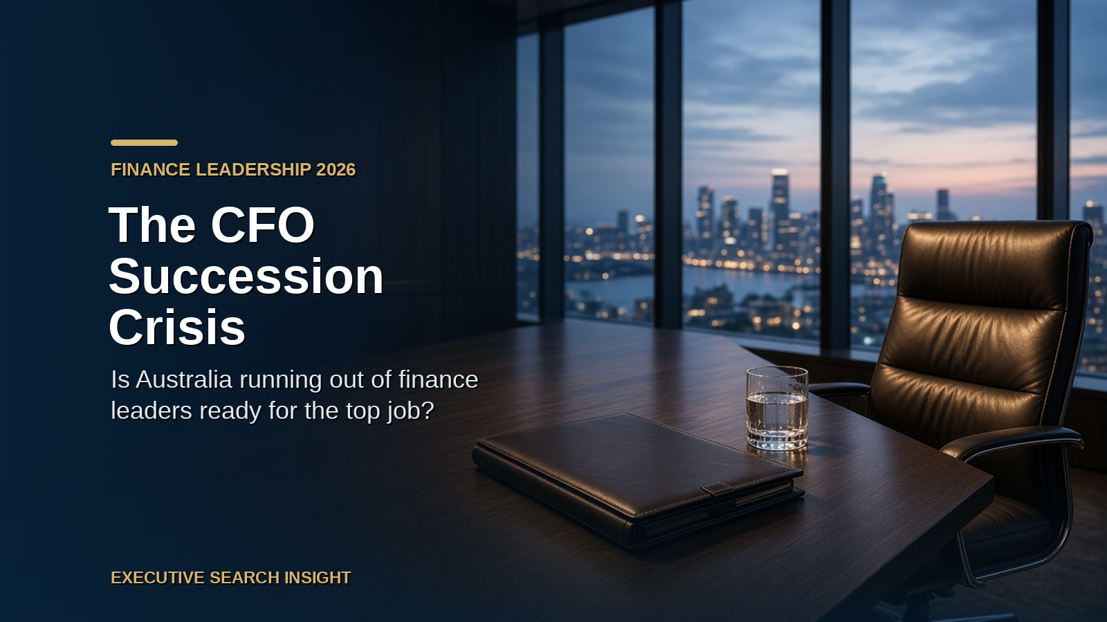 The CFO Succession Crisis: Why Australia Is Running Out of Finance Leaders Ready for the Top Job