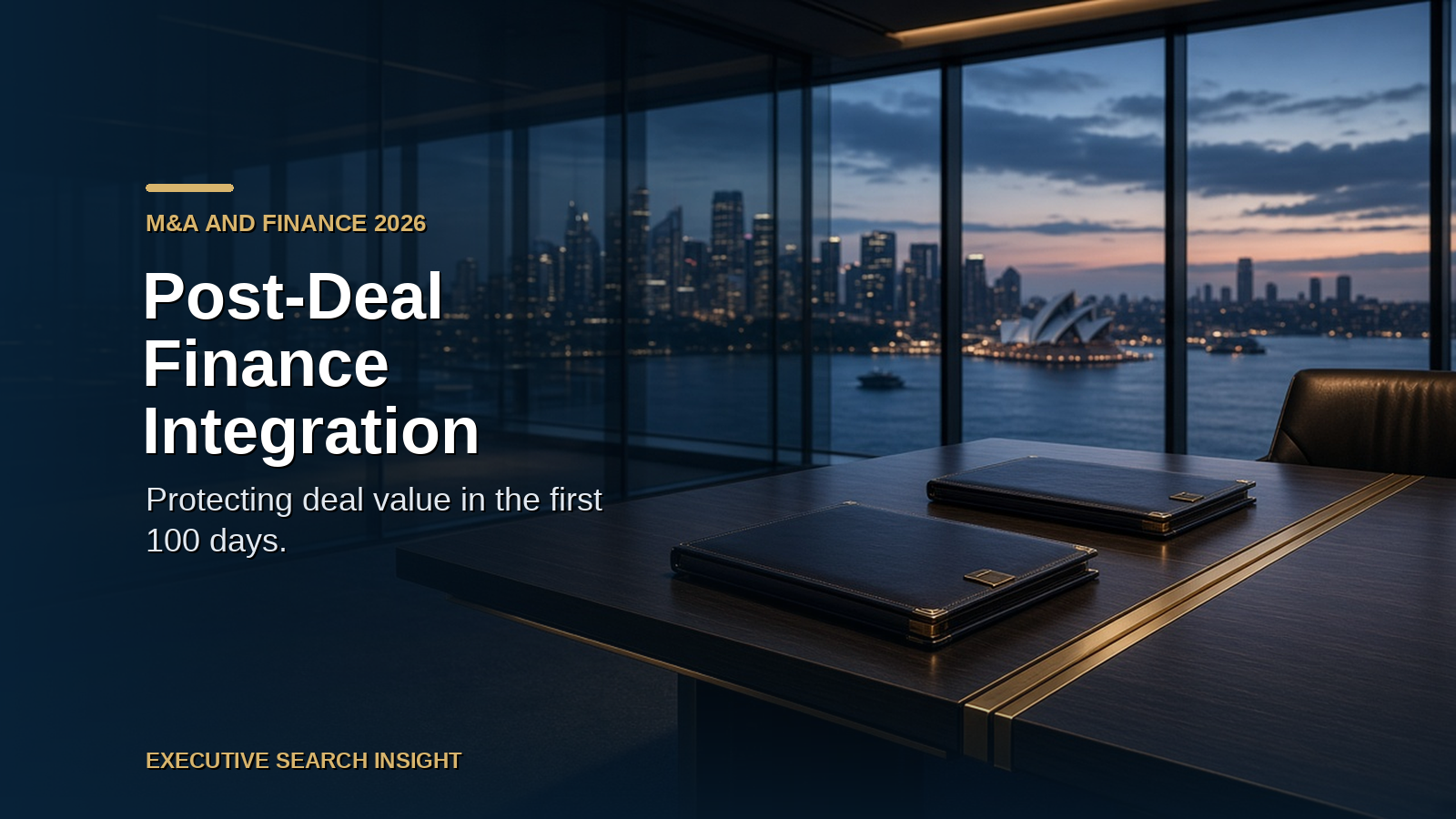 Post-Deal Finance Integration: Why Australian Acquisitions Underperform When the Finance Team Is Assessed Too Late