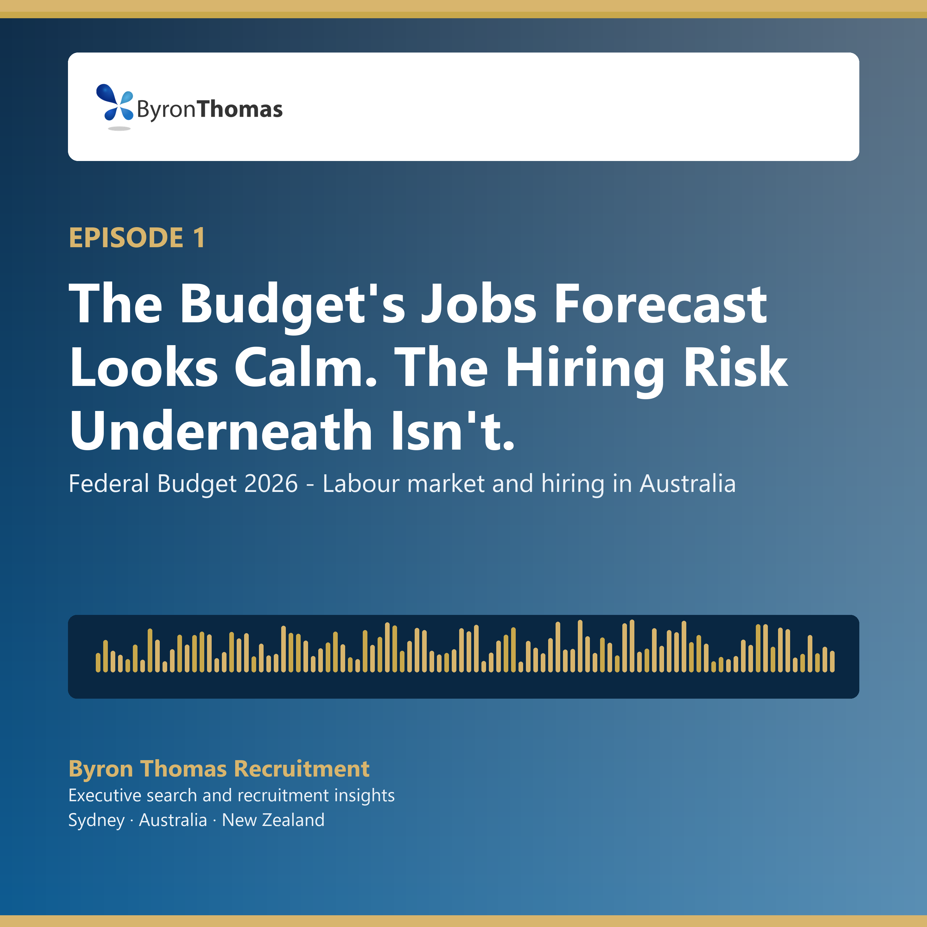 Podcast episode 1: Australia's Hiring Market: Budget, AI, Executive Search & More (Full Briefing)